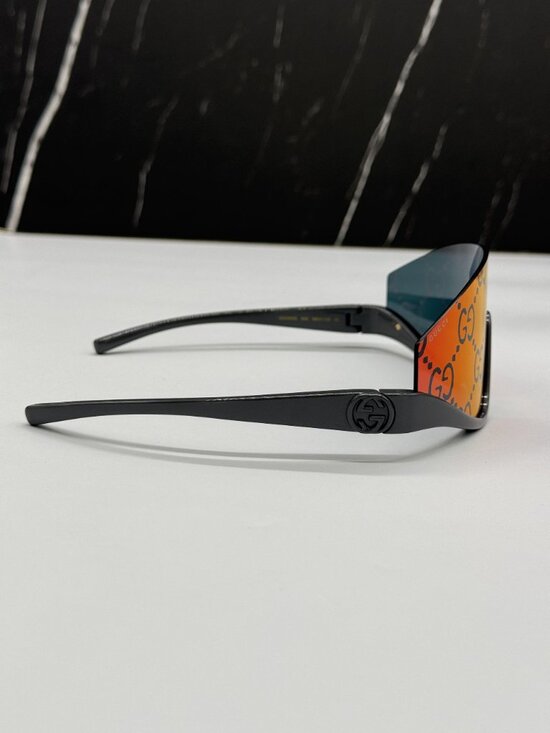 NEW GUCCI GG1650S 009 SUNGLASSES MULTICOLOR SHIELD UNISEX GUCCI EYEWEAR main image 4